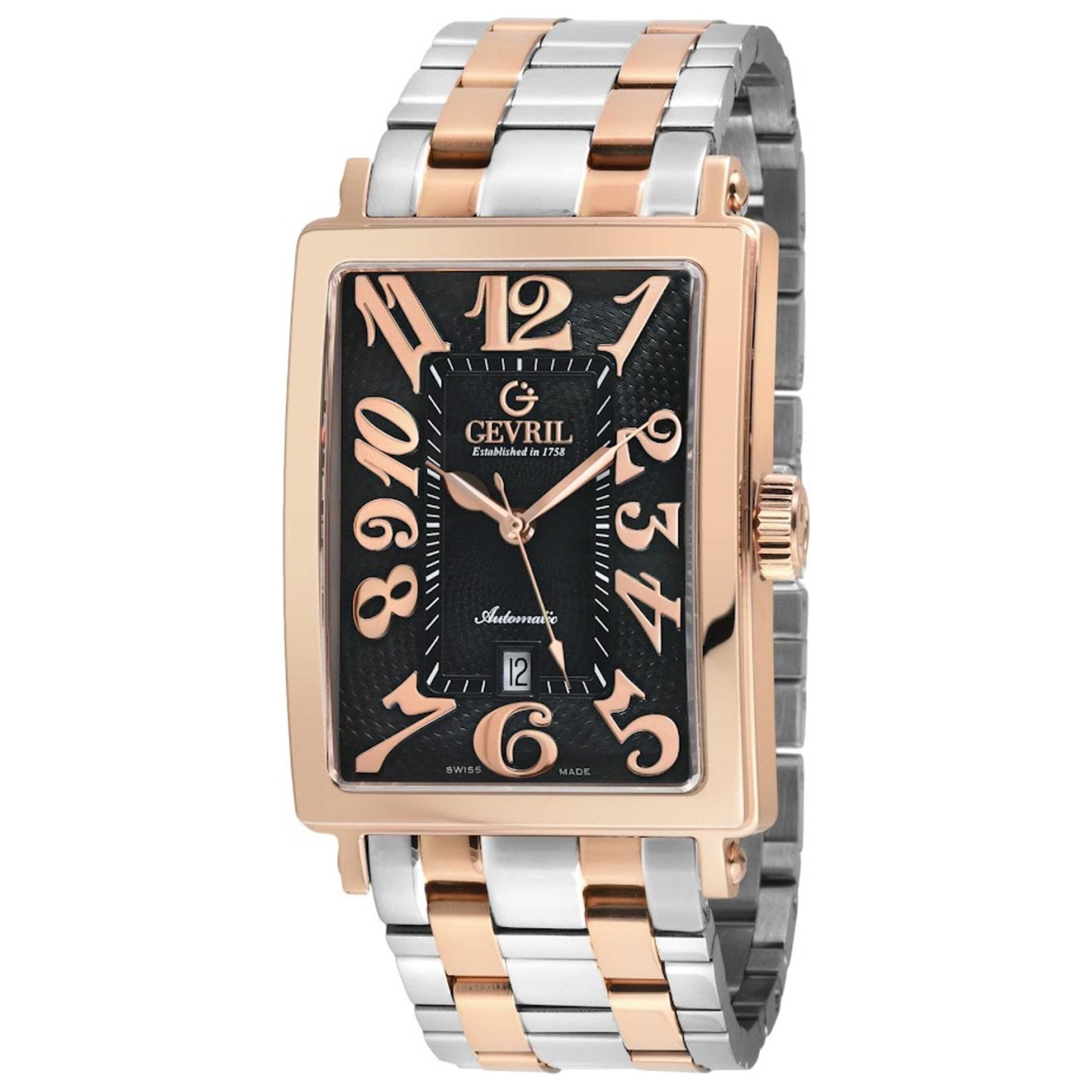 Front view of Gevril Avenue of Americas Men's Automatic Watch 15202B