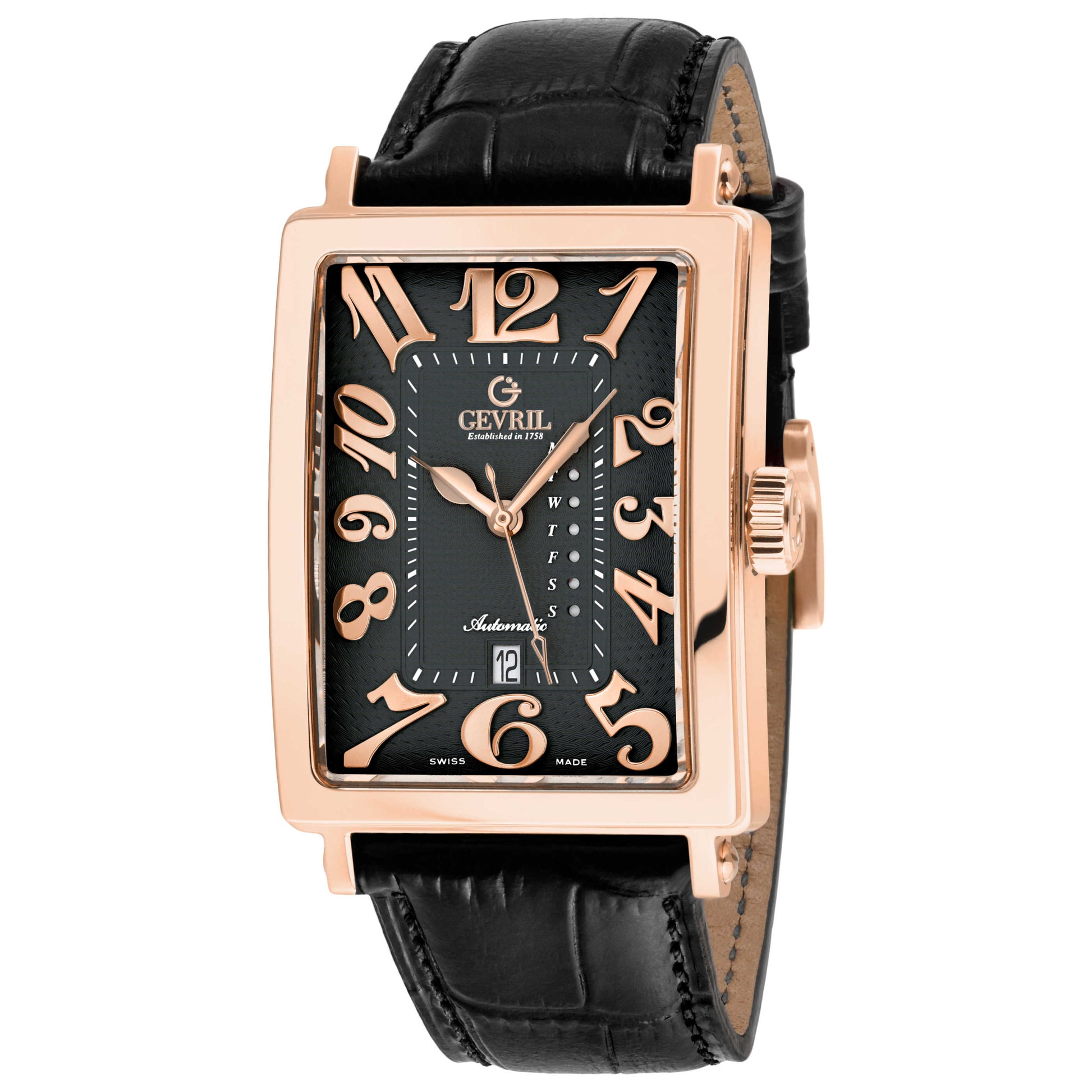 Front view of Gevril Avenue of Americas Men's Automatic Watch 15212