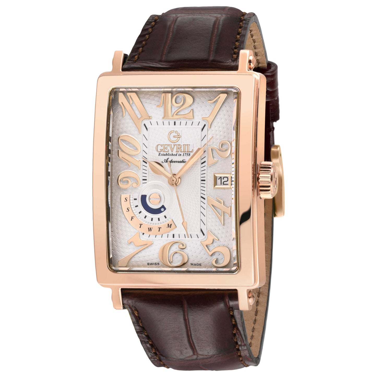 Front view of Gevril Avenue of Americas Men's Automatic Watch 15222