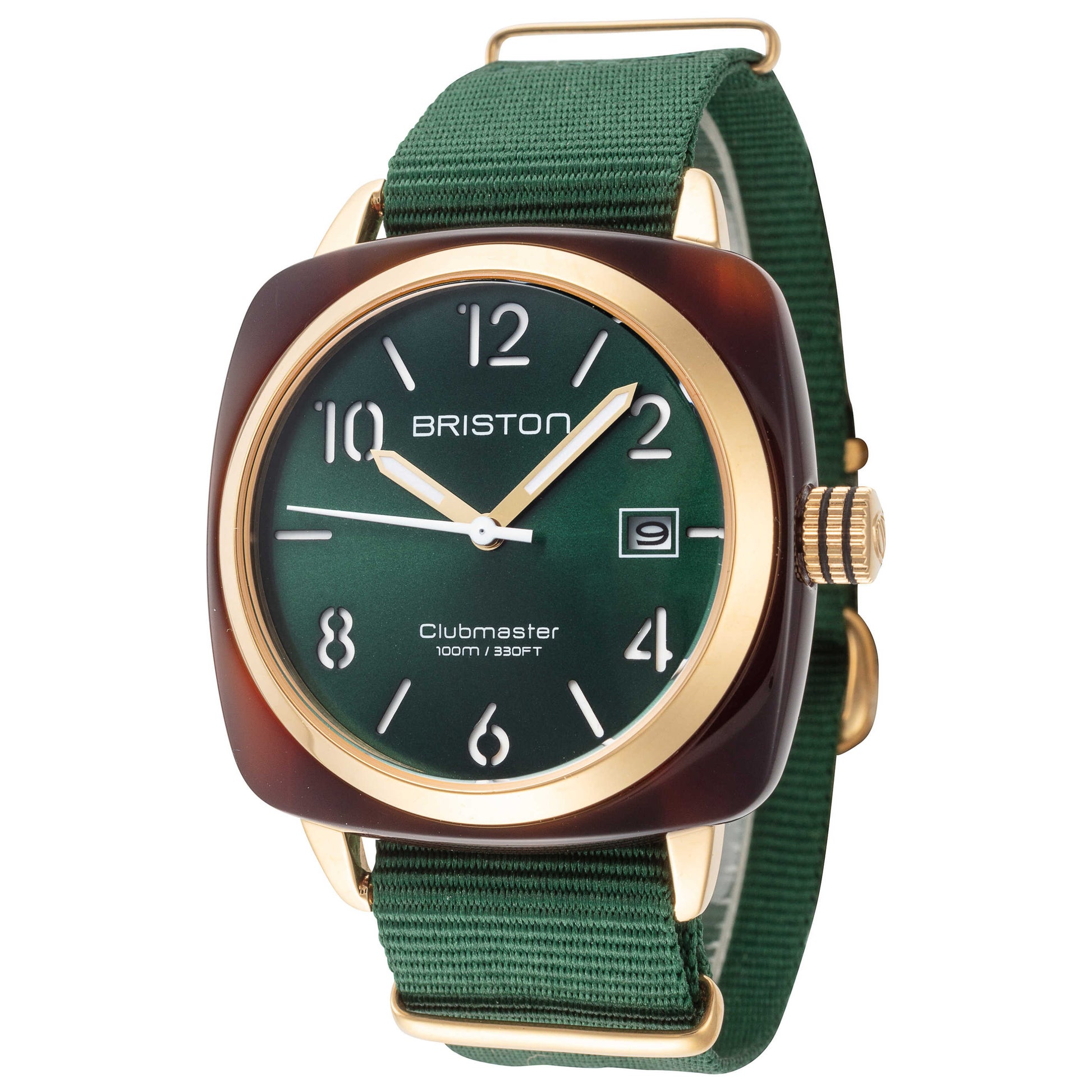 Front view of Briston Clubmaster Classic Men's Quartz Watch 15240.PYA.T.10.NBG