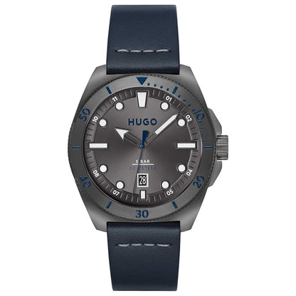 Front view of Hugo Boss Visit Men's Quartz Watch 1530302