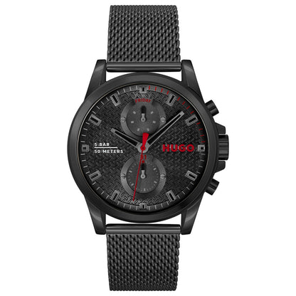 Front view of Hugo Boss Run Men's Quartz Watch 1530317