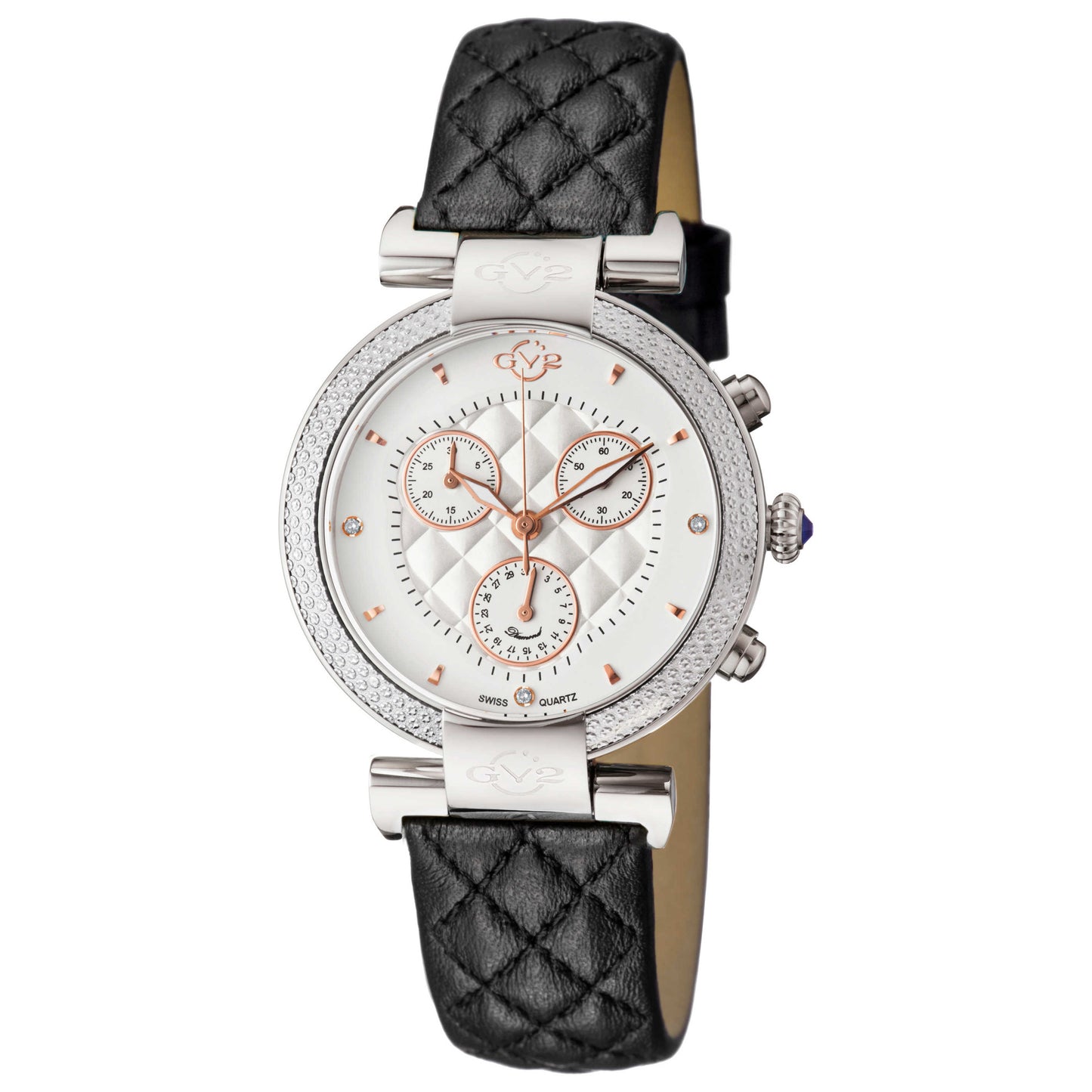 Front view of GV2 by Gevril Berletta Diamond Women's Quartz Watch 1555-V7