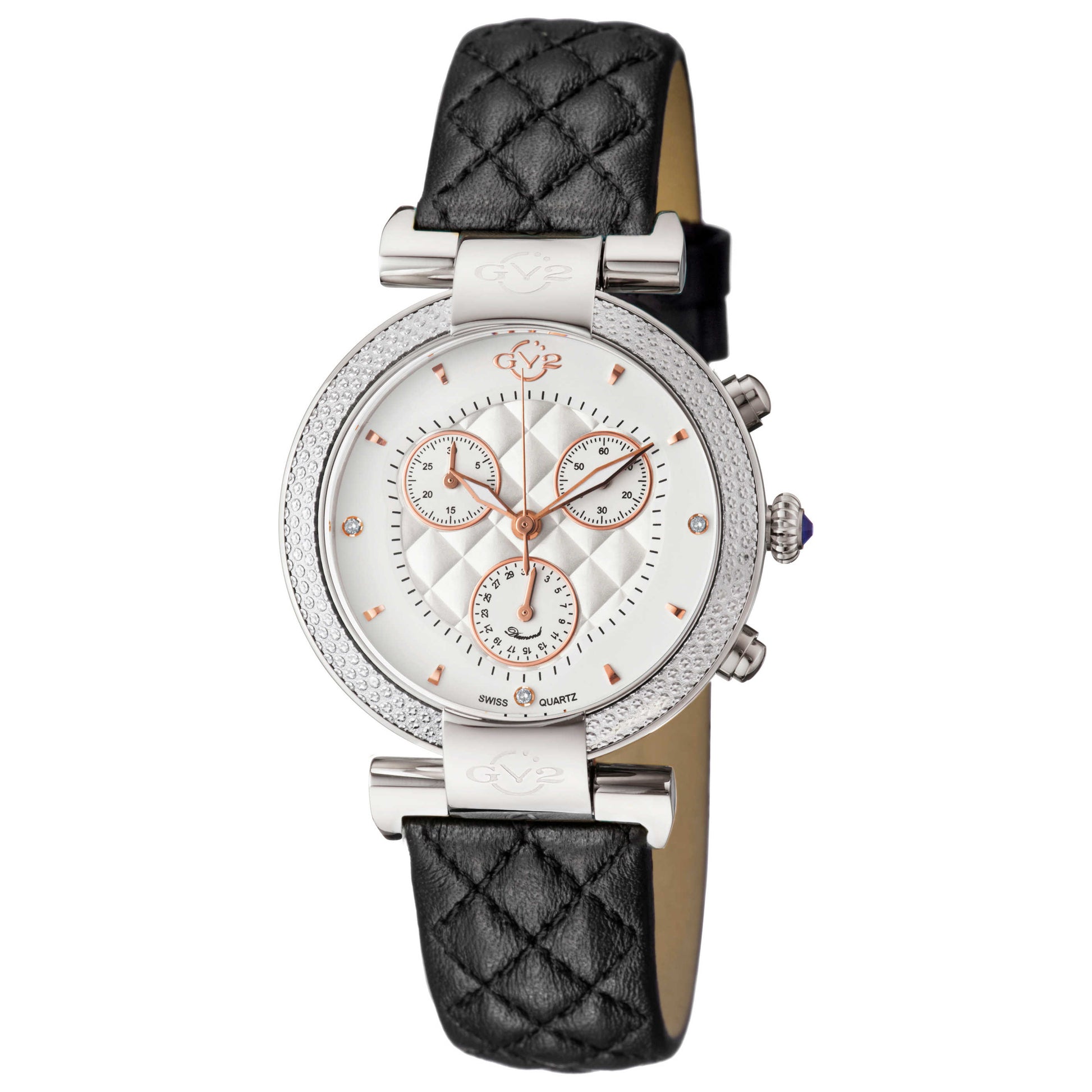 Front view of GV2 by Gevril Berletta Diamond Women's Quartz Watch 1555-V7