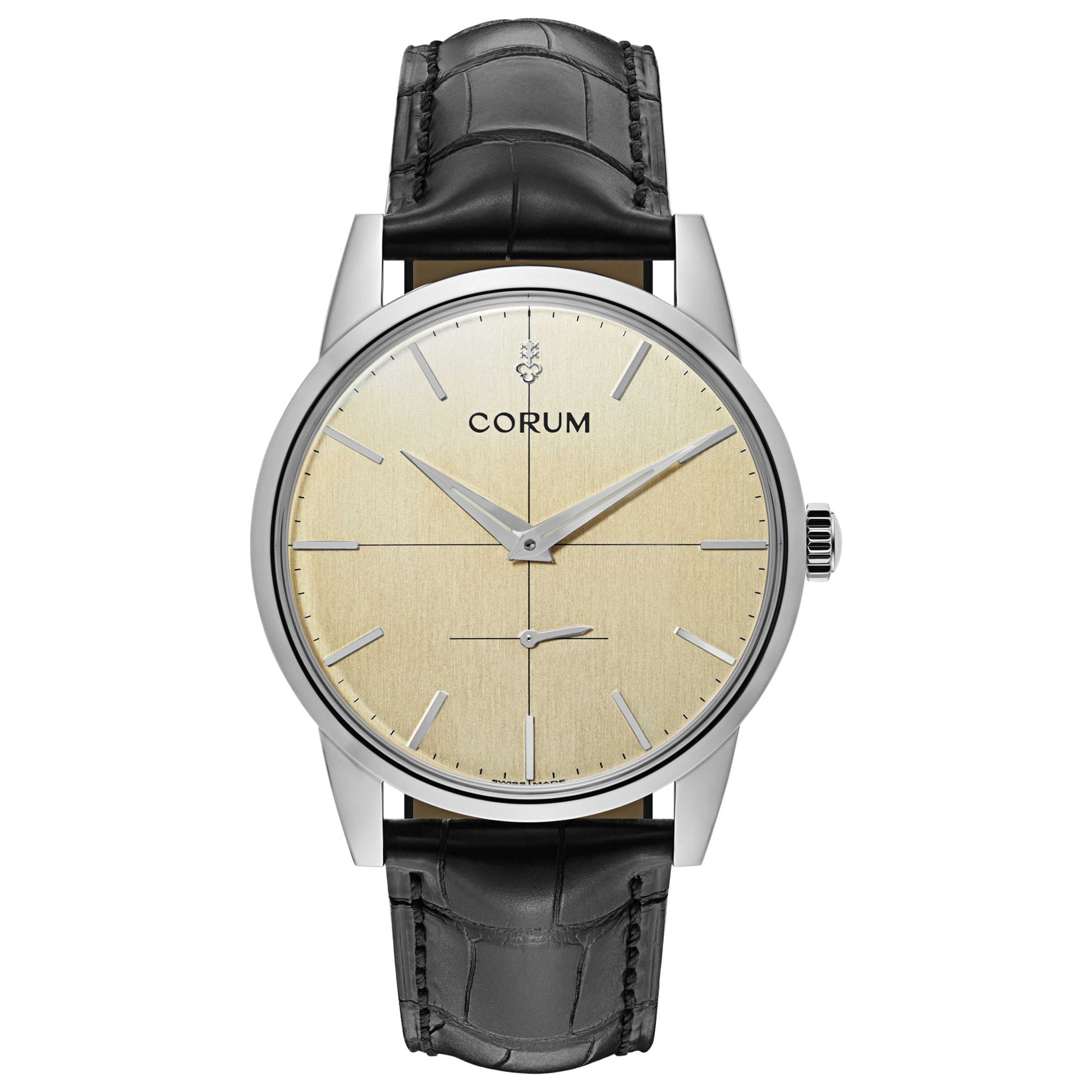 Front view of Corum Men's Manual-Wind Watch 157-163-20-0001-BA48