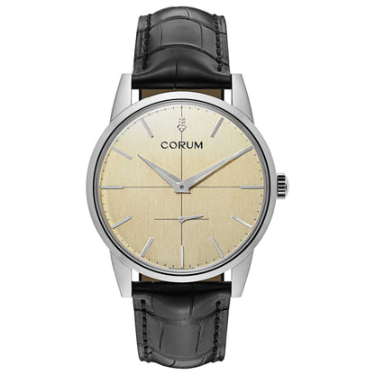 Front view of Corum Men's Manual-Wind Watch 157-163-20-0001-BA48