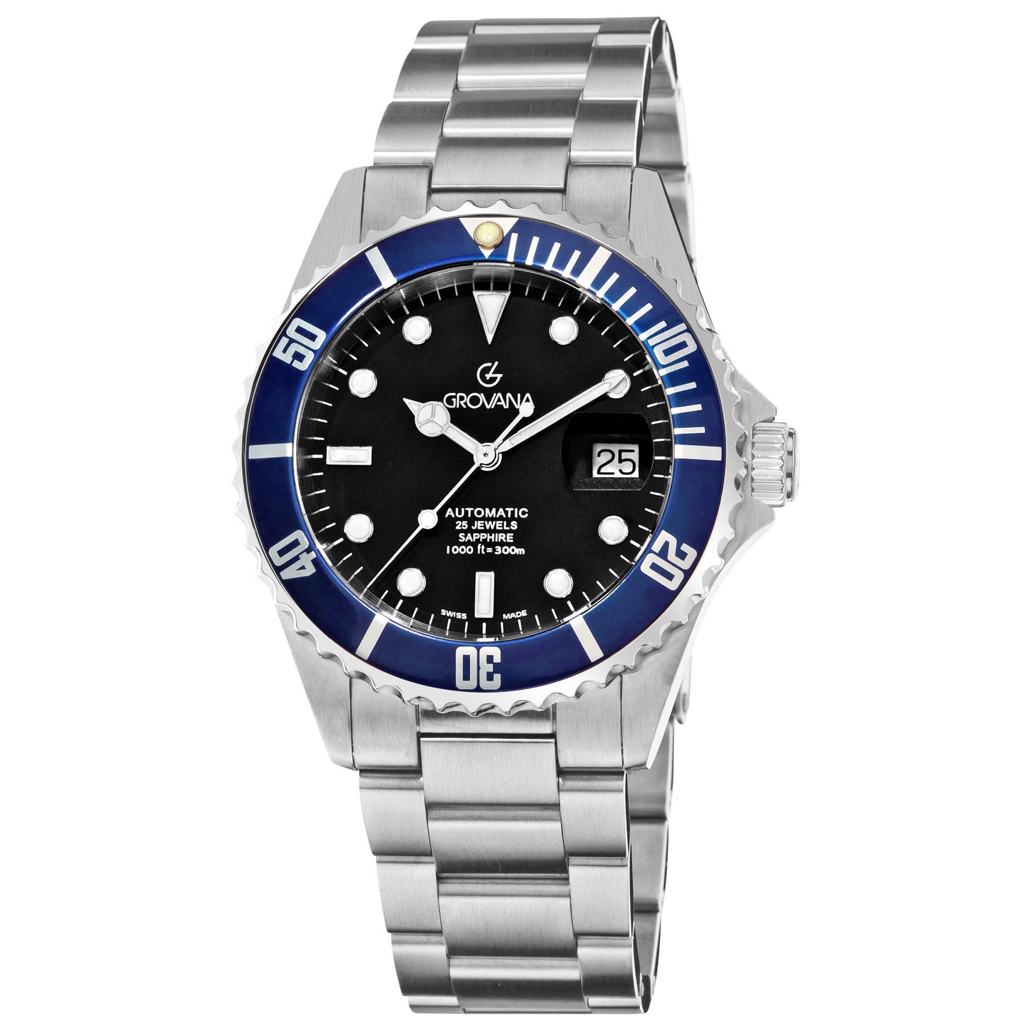 Front view of Grovana Diver Men's Automatic Watch 1571.2135