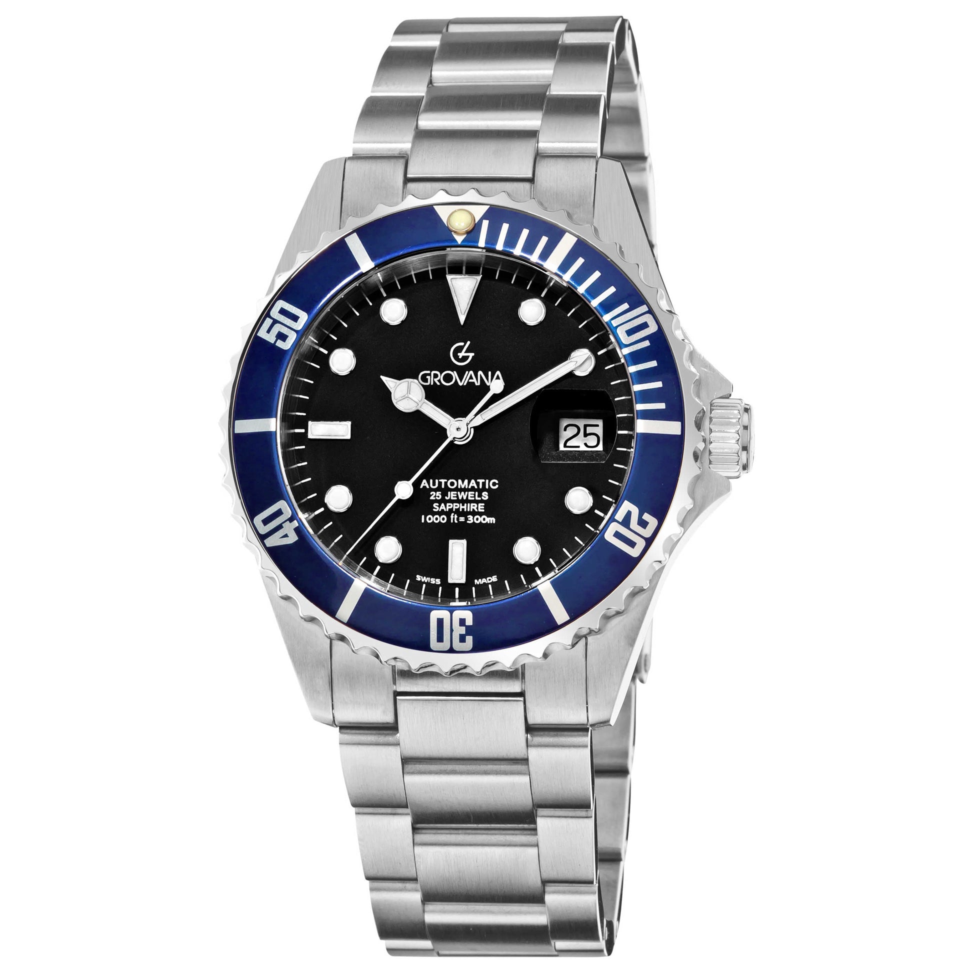 Front view of Grovana Diver Men's Automatic Watch 1571.2135