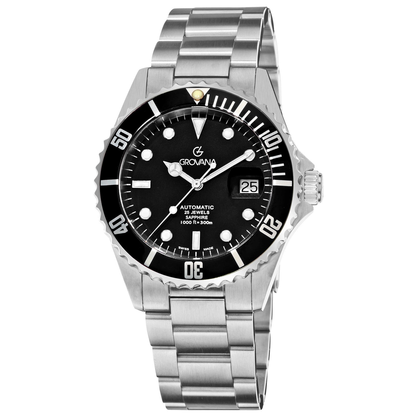 Front view of Grovana Diver Men's Automatic Watch 1571.2137