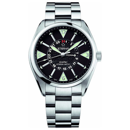 Front view of Eterna KonTiki Men's Automatic Watch 1592-41-41-0217