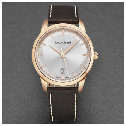 Front view of Louis Erard Heritage Men's Quartz Watch 15920PR31BRP101