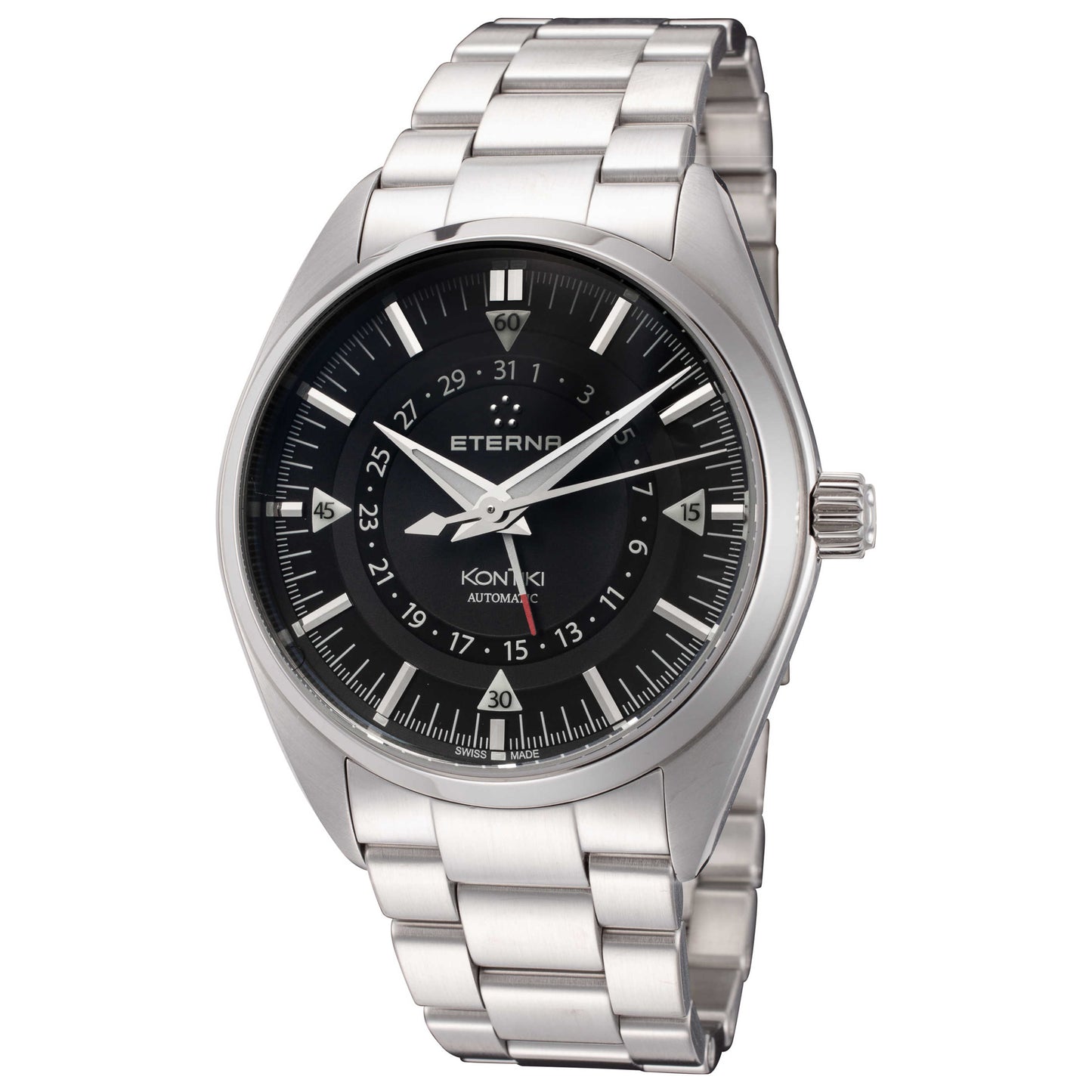Front view of Eterna KonTiki Men's Automatic Watch 1598-41-41-0217