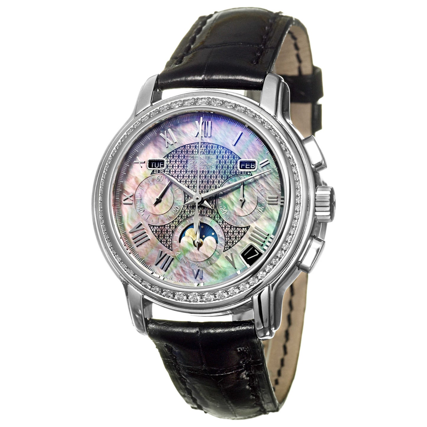 Front view of Zenith ChronoMaster Lady Women's Automatic Watch 16-1230-410-81C672GB