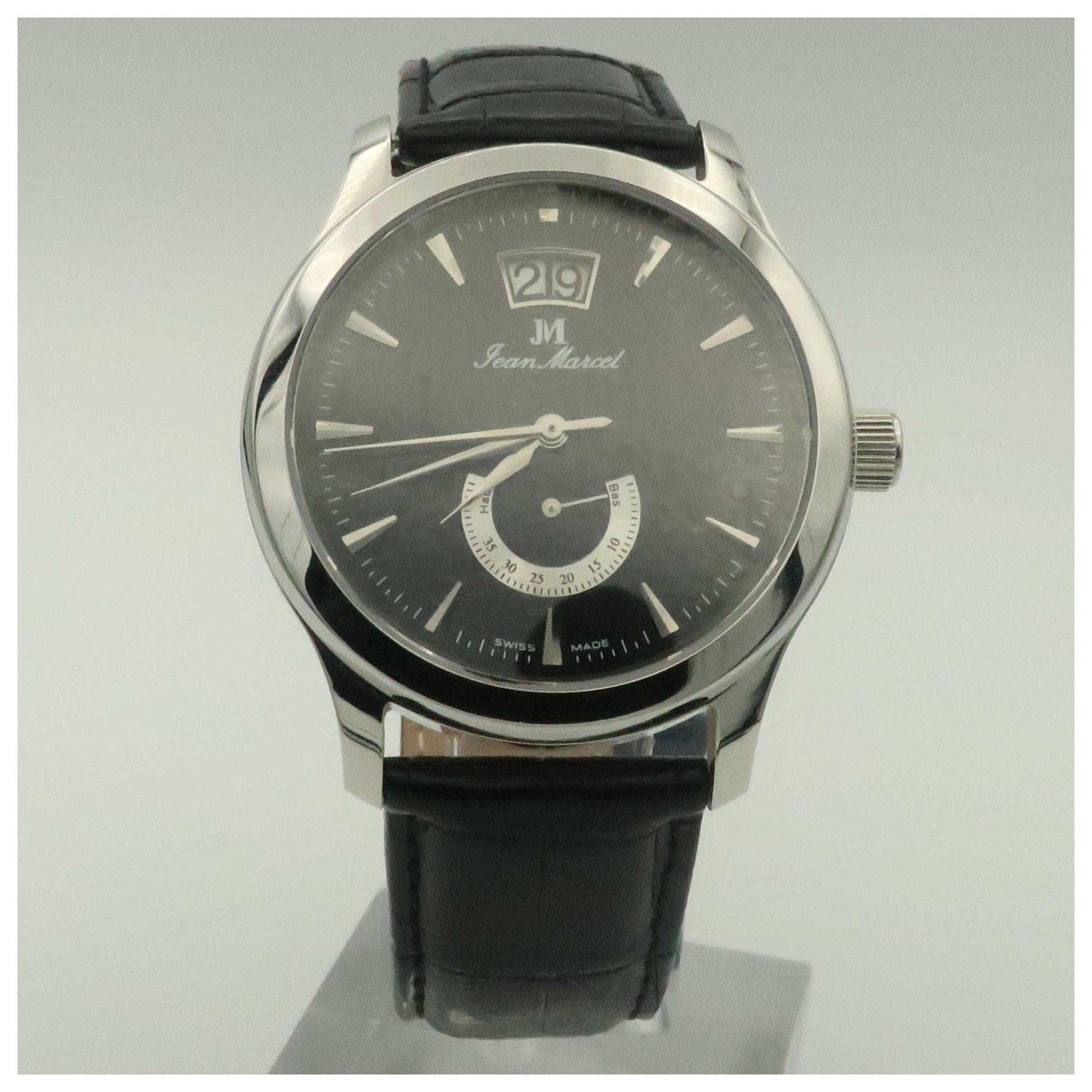 Front view of Jean Marcel Grande Guichet Men's Automatic Watch 160-197-32-PO