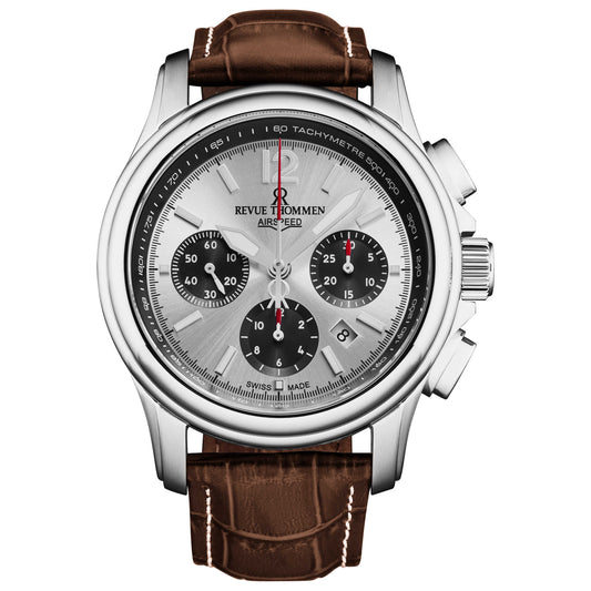 Front view of Revue Thommen Air Speed Men's Automatic Watch 16041.6332