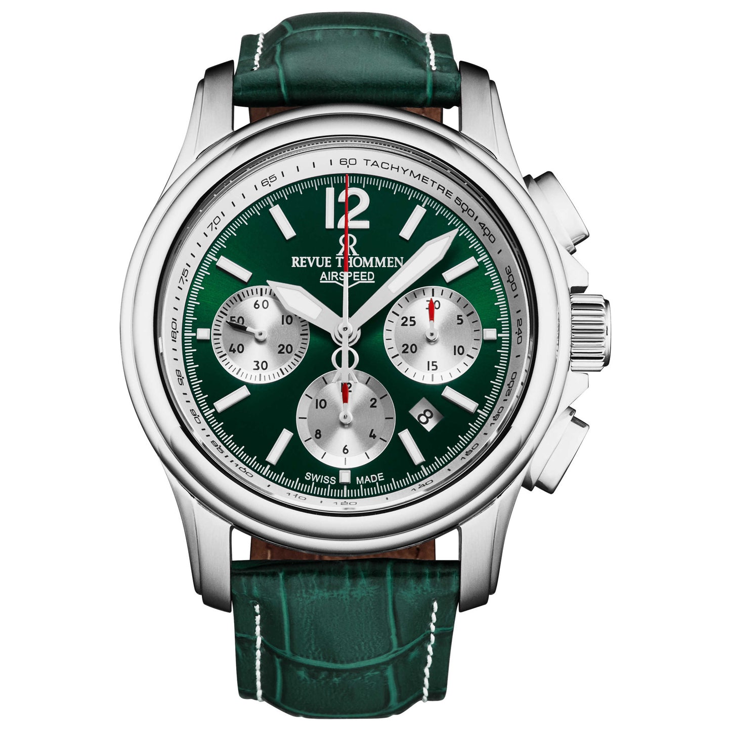 Front view of Revue Thommen Air Speed Men's Automatic Watch 16041.6334