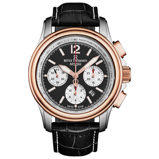 Front view of Revue Thommen Air Speed Men's Automatic Watch 16041.6357