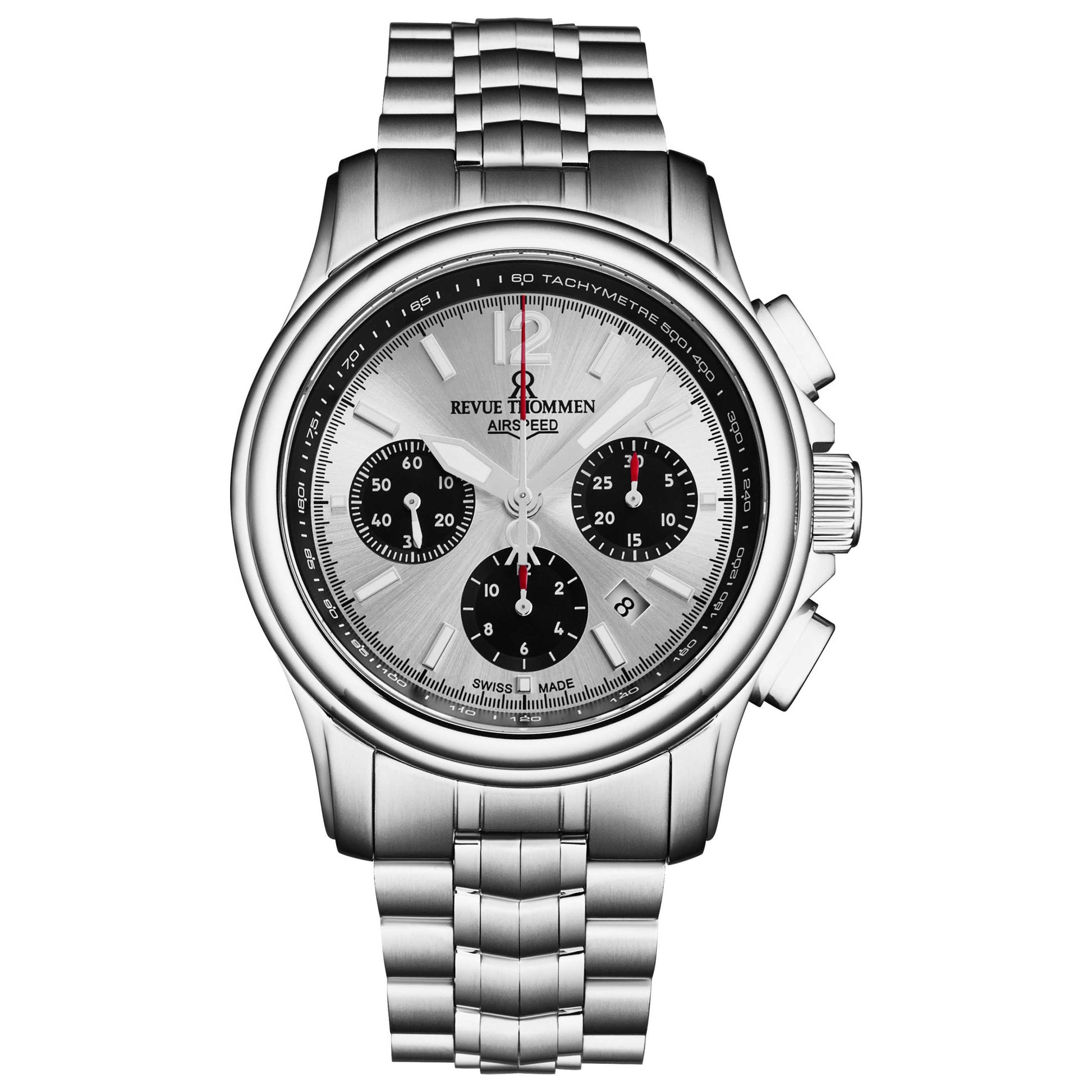 Front view of Revue Thommen Air Speed Men's Automatic Watch 16041.6432