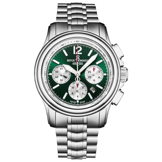 Front view of Revue Thommen Air Speed Men's Automatic Watch 16041.6434
