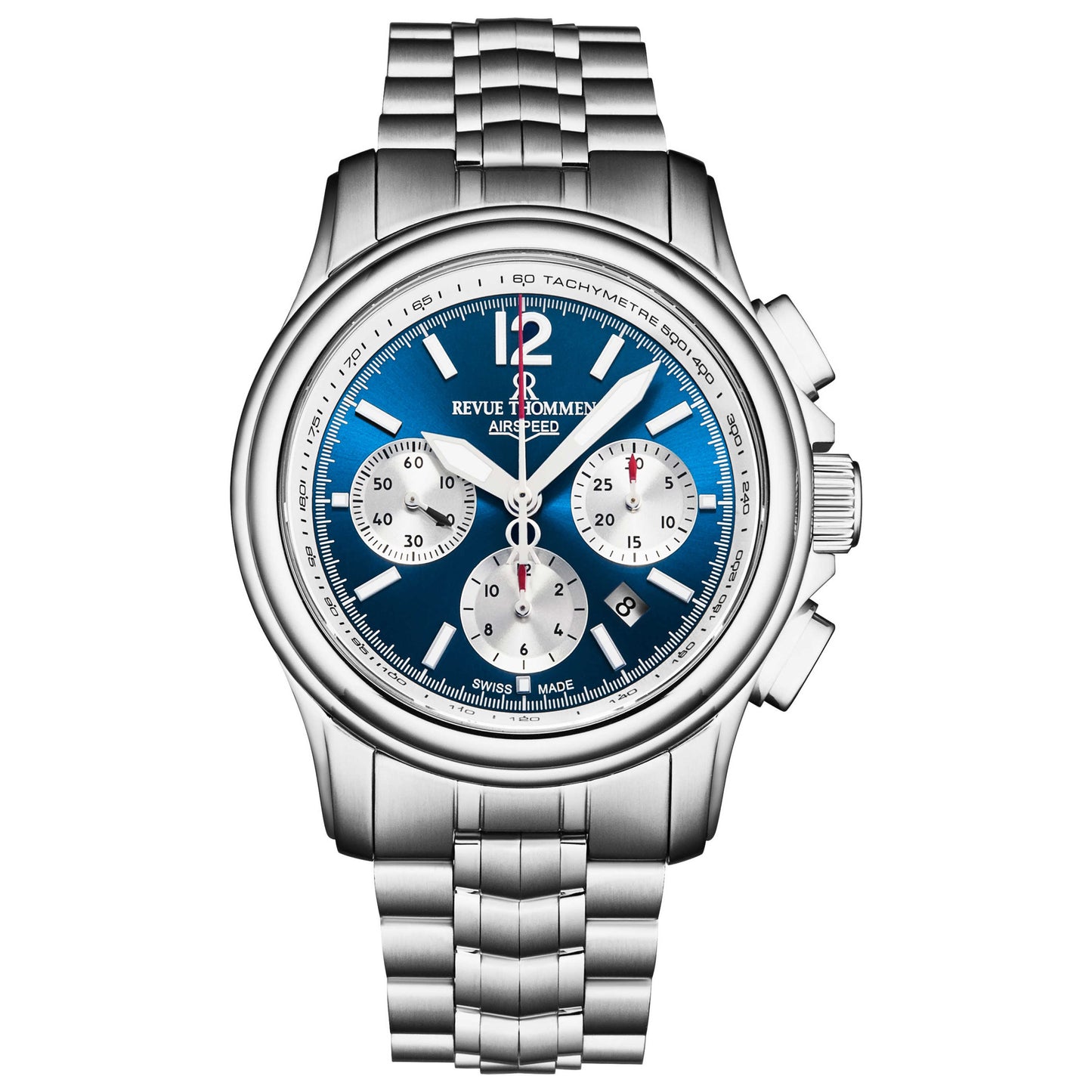 Front view of Revue Thommen Air Speed Men's Automatic Watch 16041.6435