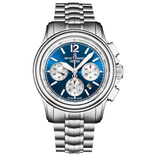 Front view of Revue Thommen Air Speed Men's Automatic Watch 16041.6435