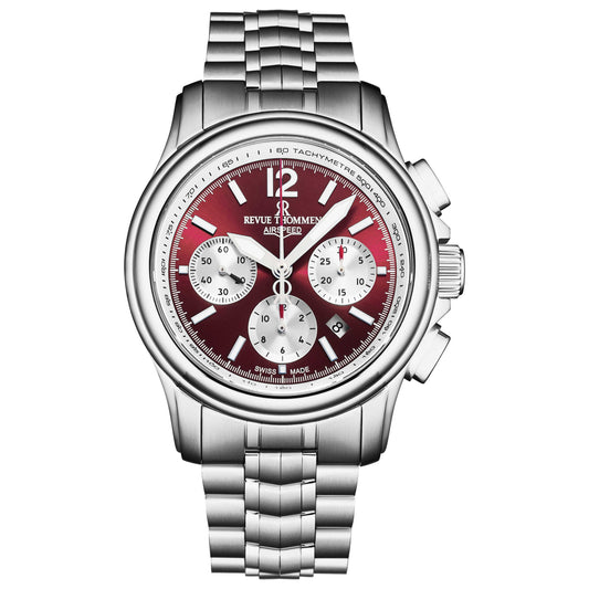 Front view of Revue Thommen Air Speed Men's Automatic Watch 16041.6436