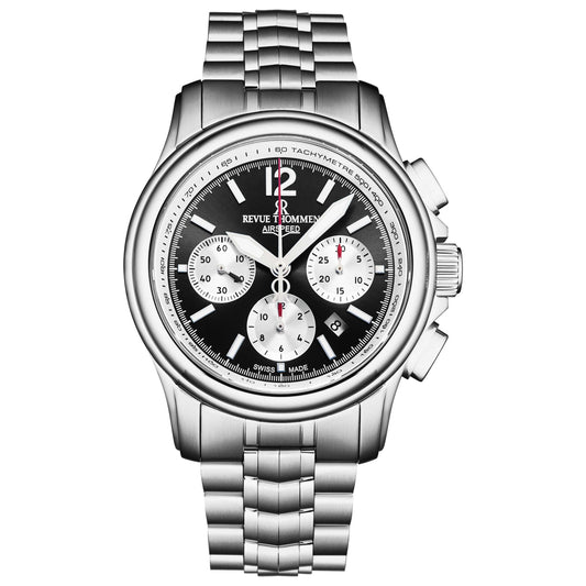 Front view of Revue Thommen Air Speed Men's Automatic Watch 16041.6437
