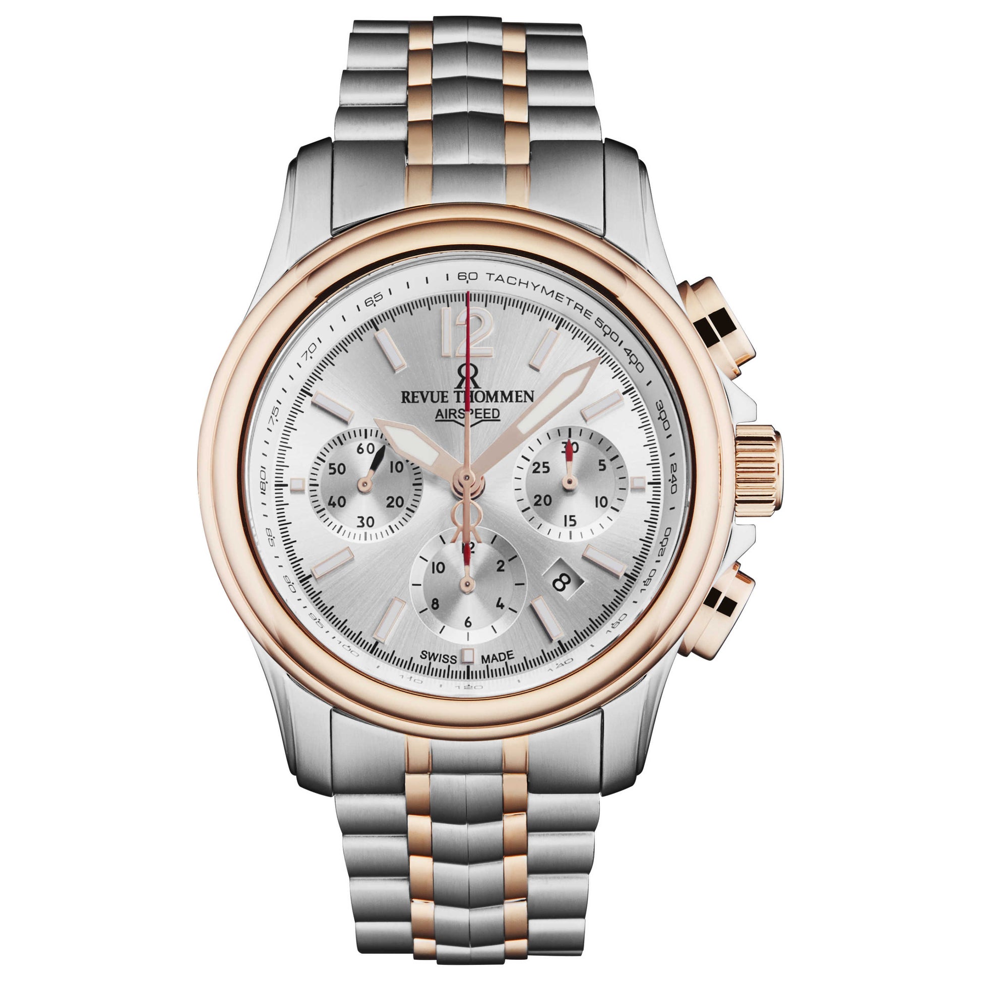 Front view of Revue Thommen Air Speed Men's Automatic Watch 16041.6452