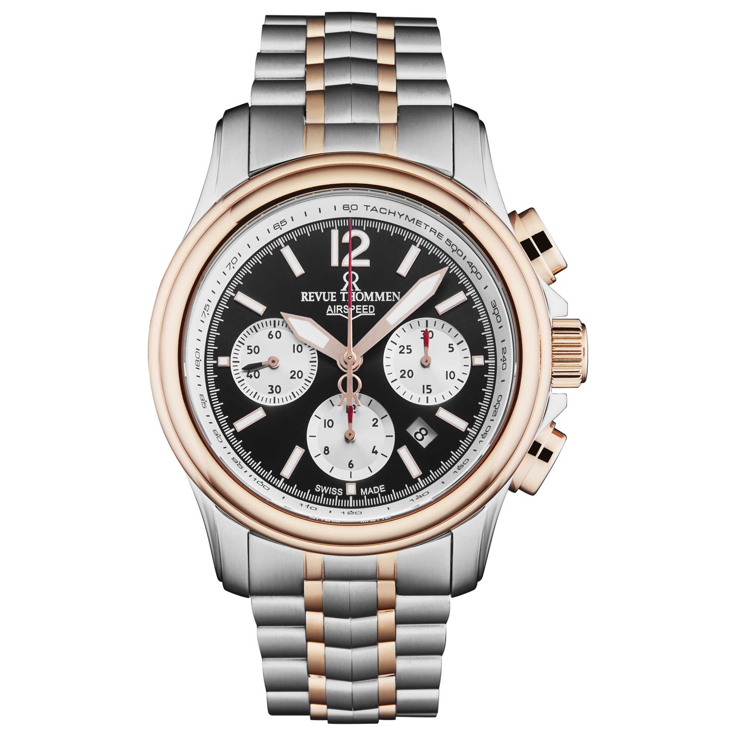 Front view of Revue Thommen Air Speed Men's Automatic Watch 16041.6457