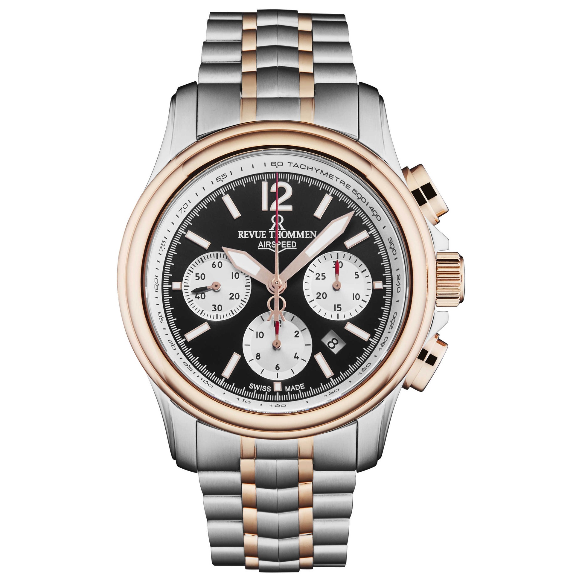Front view of Revue Thommen Air Speed Men's Automatic Watch 16041.6457