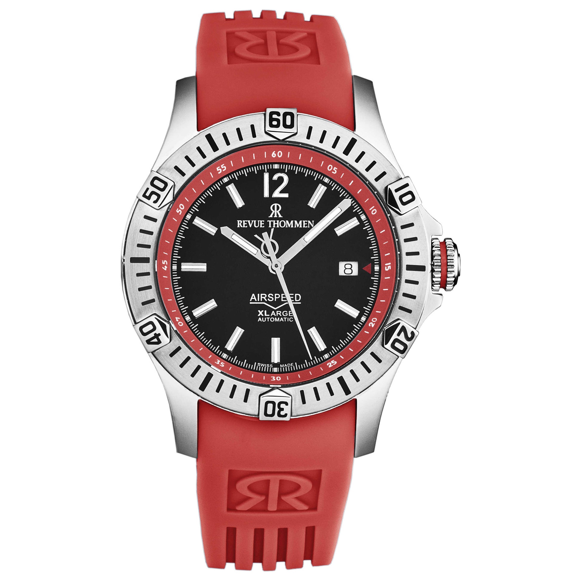 Front view of Revue Thommen Air Speed Men's Automatic Watch 16070.4636