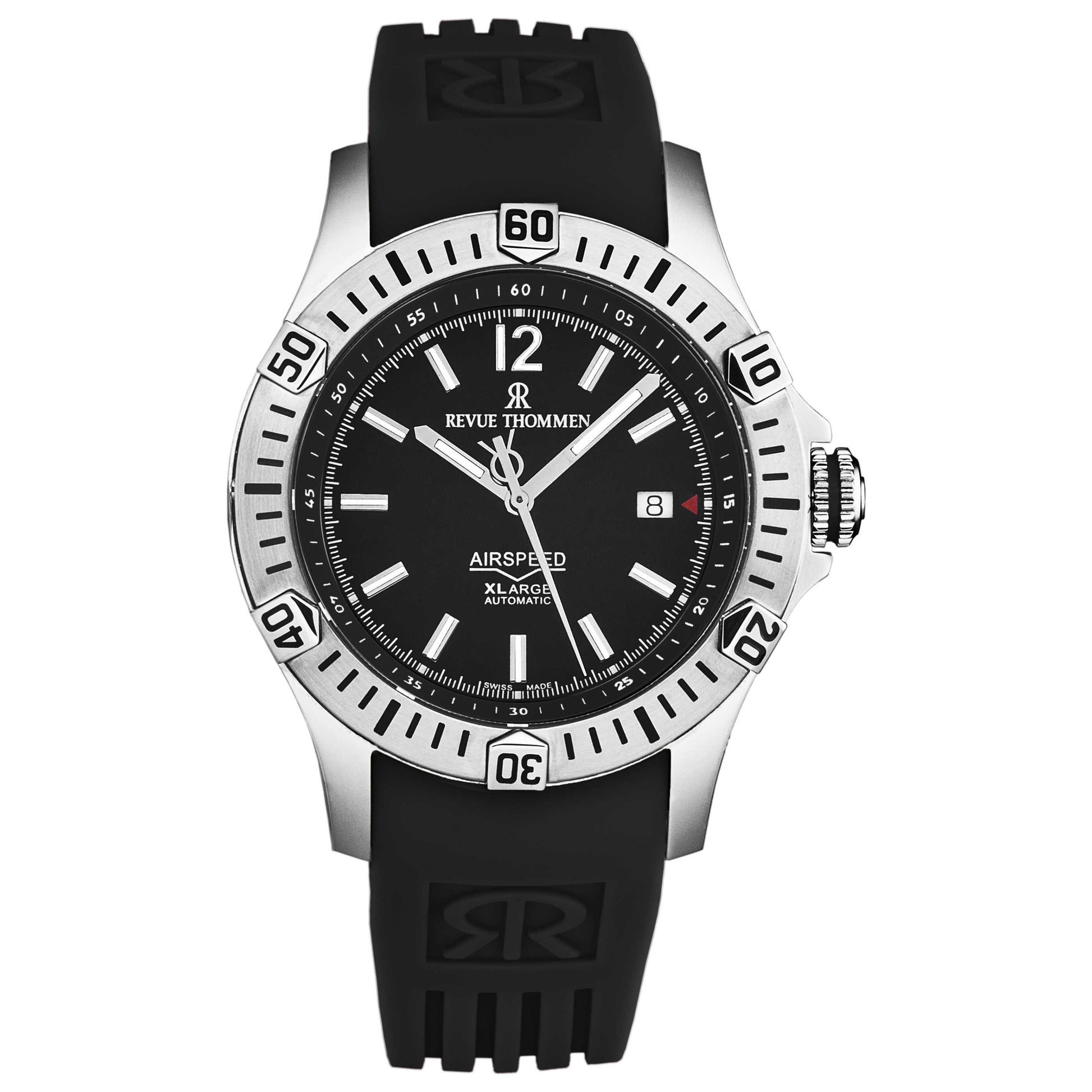 Front view of Revue Thommen Air Speed Men's Automatic Watch 16070.4637