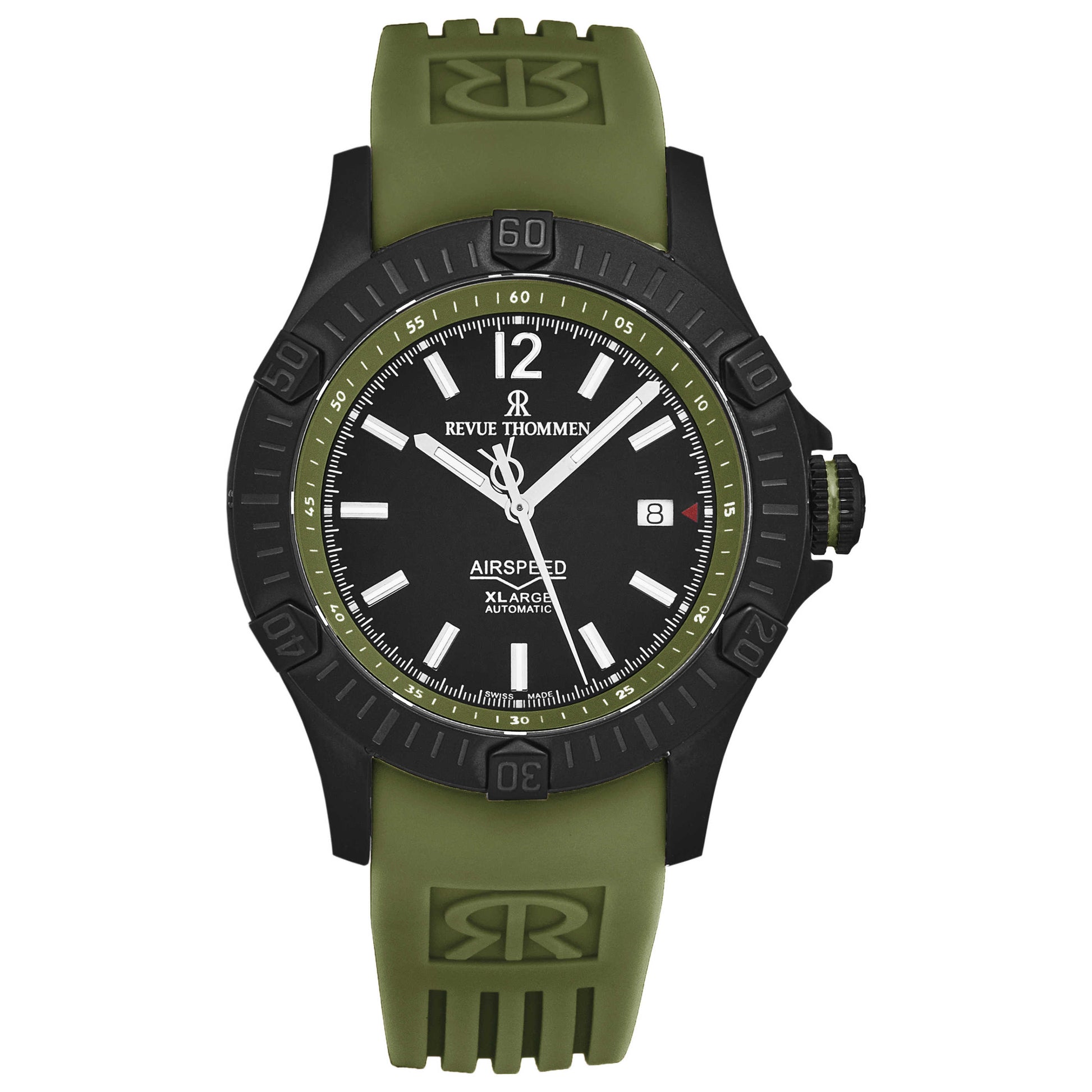 Front view of Revue Thommen Air Speed Men's Automatic Watch 16070.4674