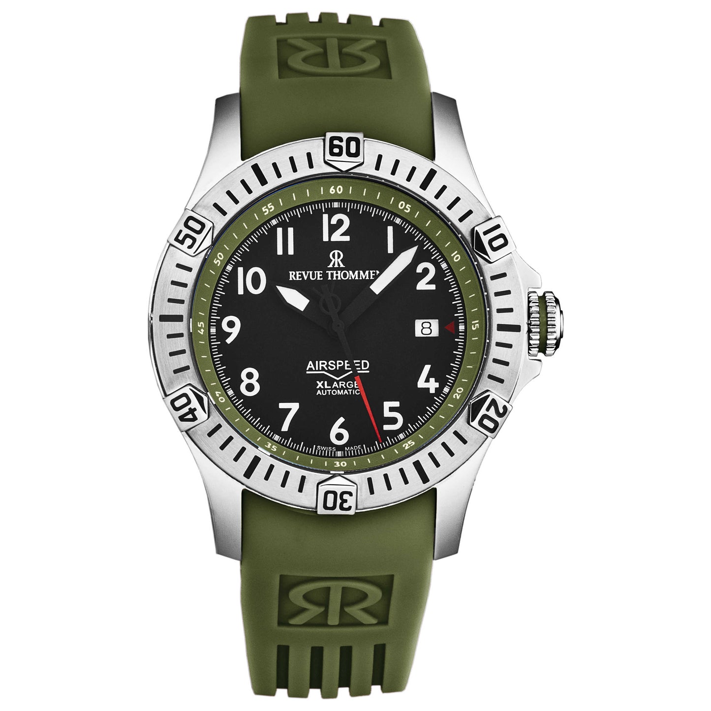 Front view of Revue Thommen Air Speed Men's Automatic Watch 16070.4734