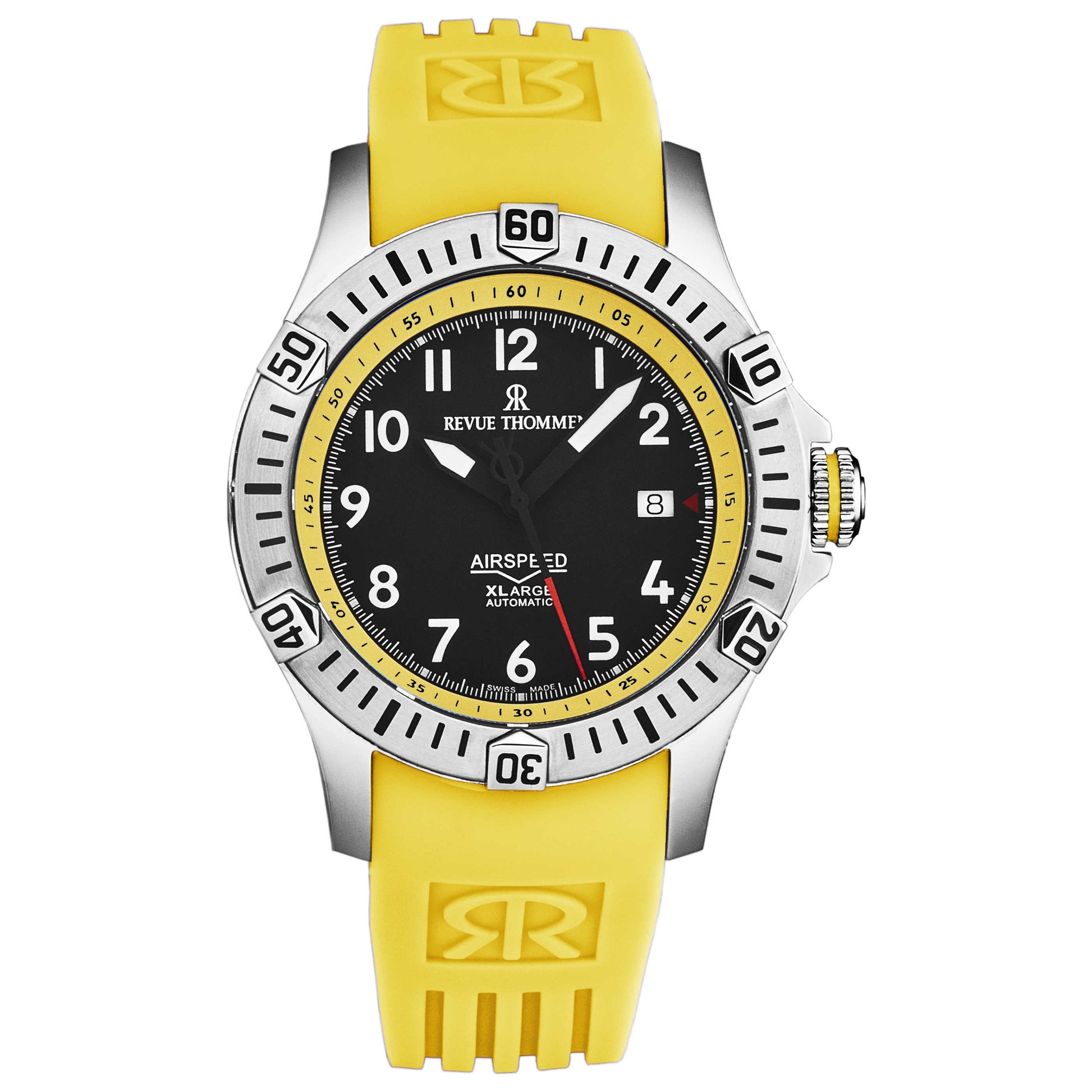 Front view of Revue Thommen Air Speed Men's Automatic Watch 16070.4738