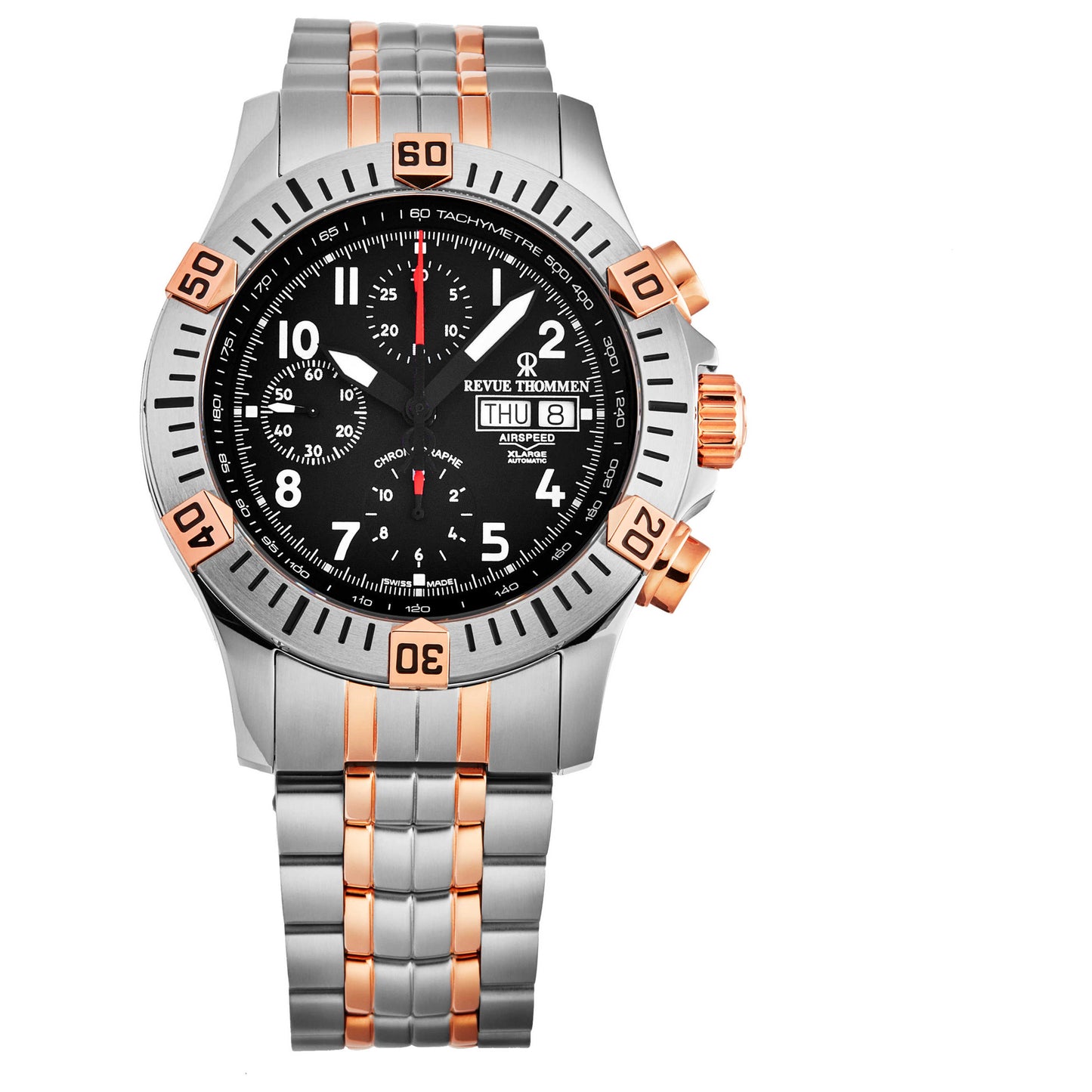 Front view of Revue Thommen Airspeed Men's Automatic Watch 16071.6154