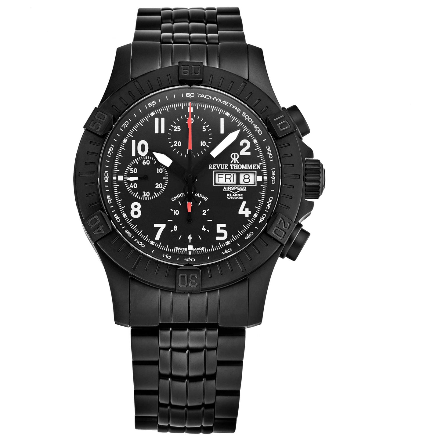 Front view of Revue Thommen Airspeed Men's Automatic Watch 16071.6174