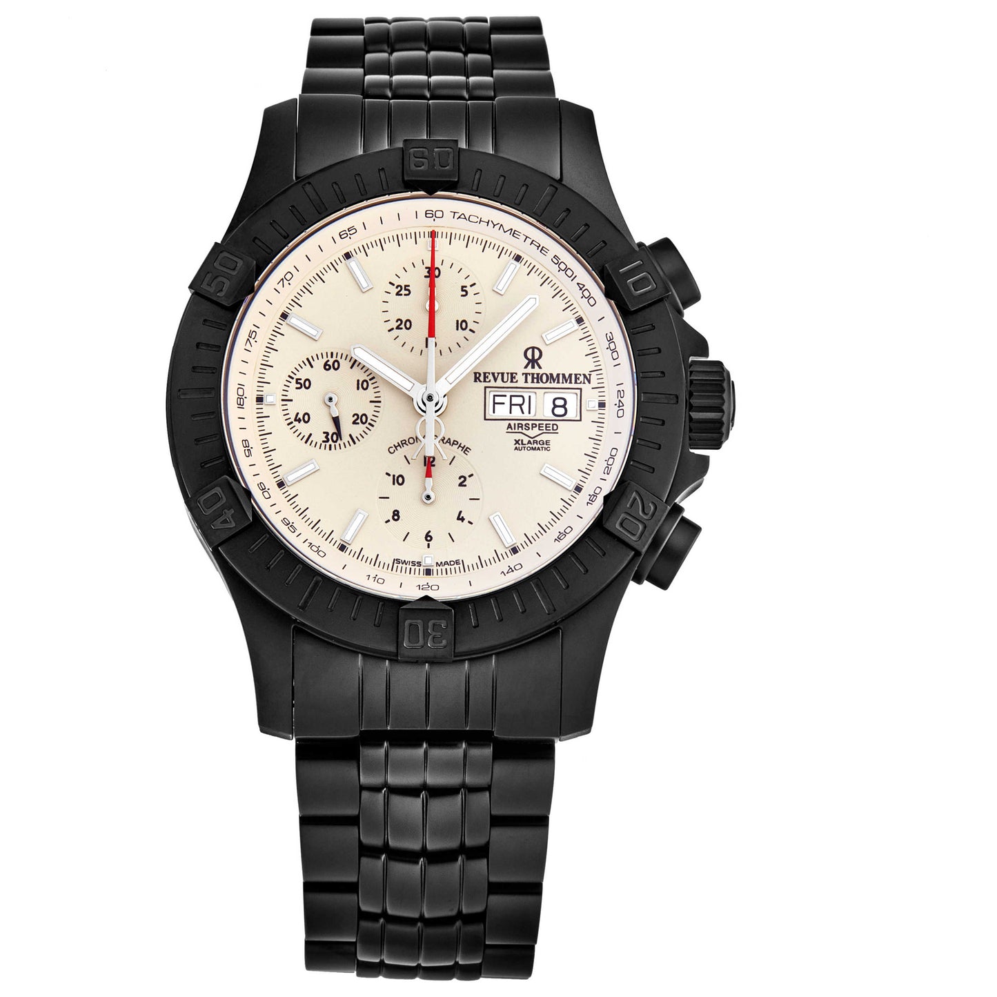 Front view of Revue Thommen Airspeed Men's Automatic Watch 16071.6178