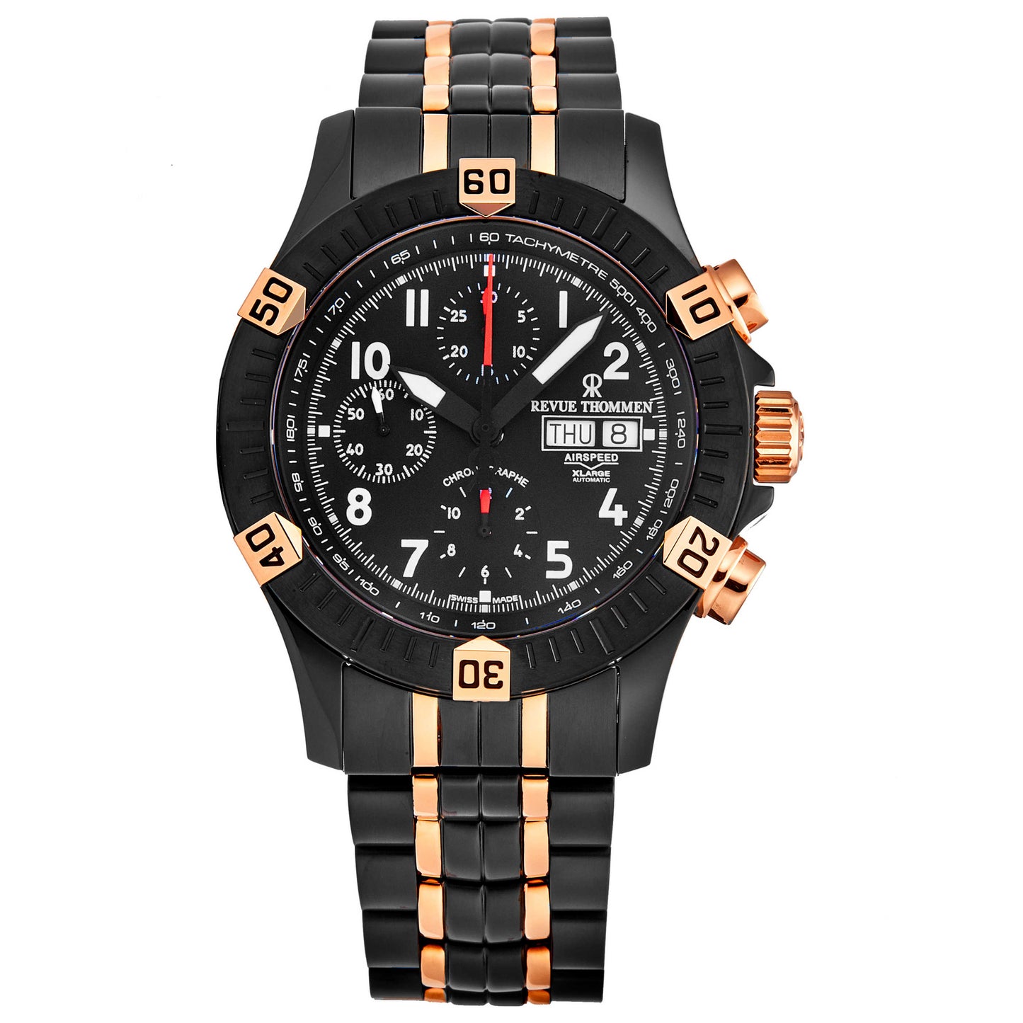 Front view of Revue Thommen Airspeed Men's Automatic Watch 16071.6184