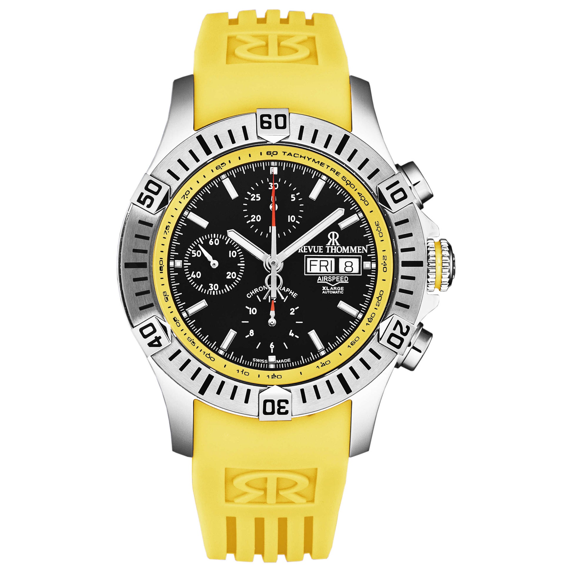 Front view of Revue Thommen Air Speed Men's Automatic Watch 16071.6638