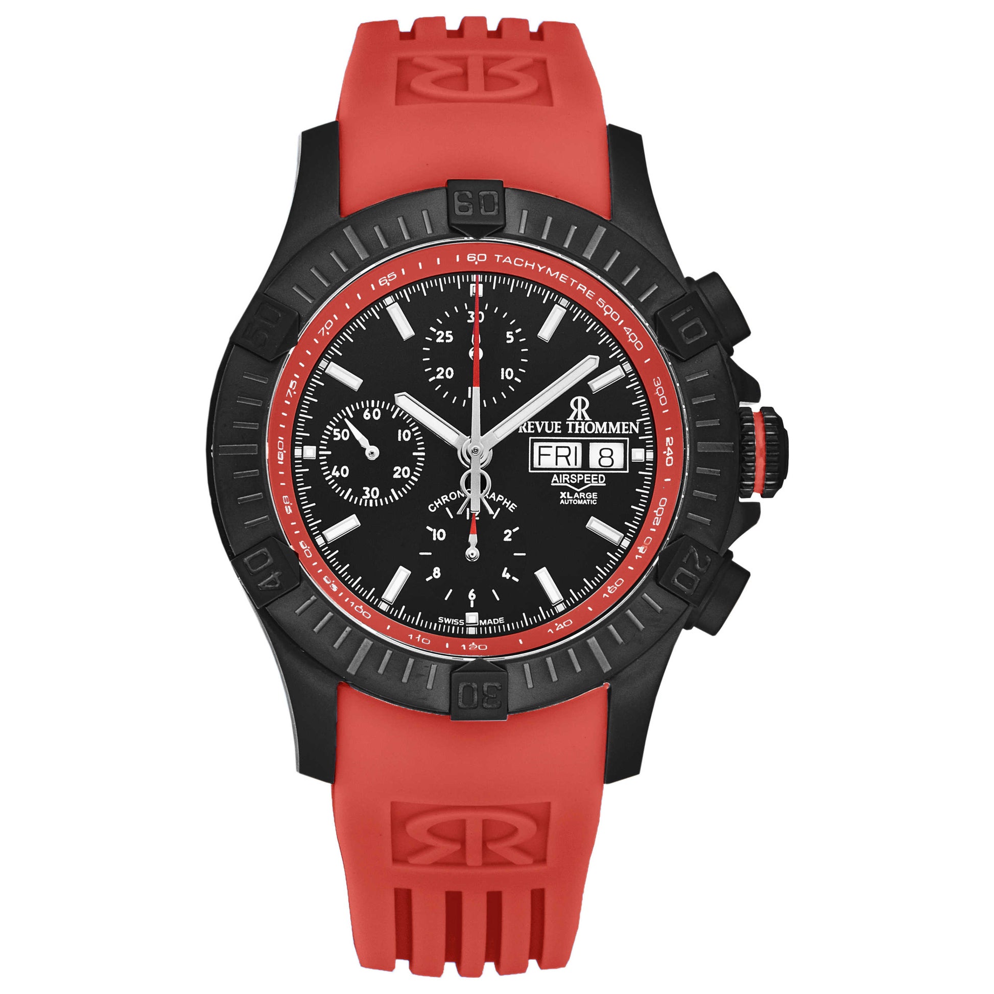 Front view of Revue Thommen Air Speed Men's Automatic Watch 16071.6676