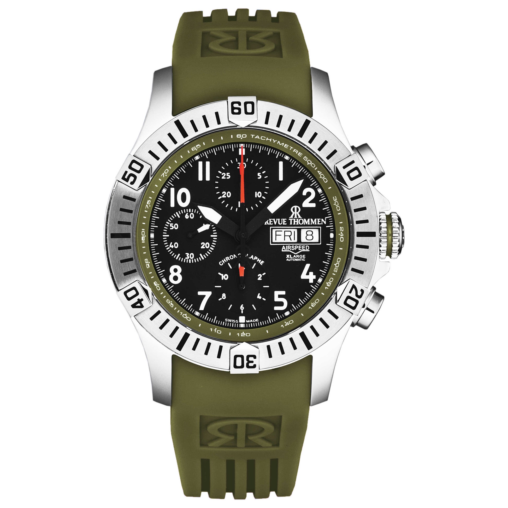 Front view of Revue Thommen Air Speed Men's Automatic Watch 16071.6734