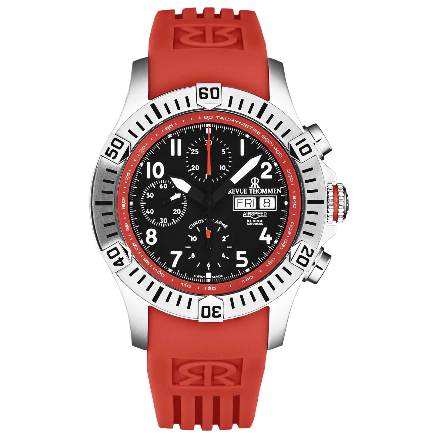 Front view of Revue Thommen Air Speed Men's Automatic Watch 16071.6736