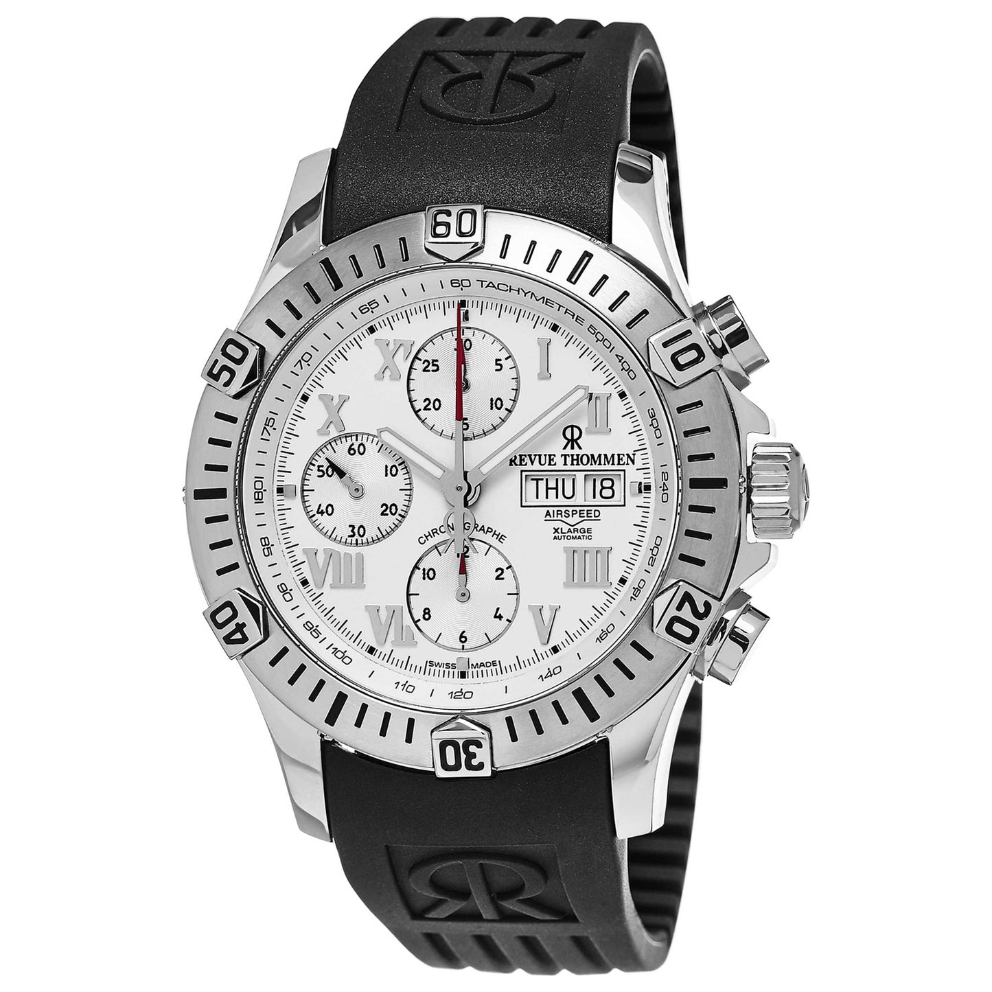 Front view of Revue Thommen Airspeed Men's Automatic Watch 16071.6838