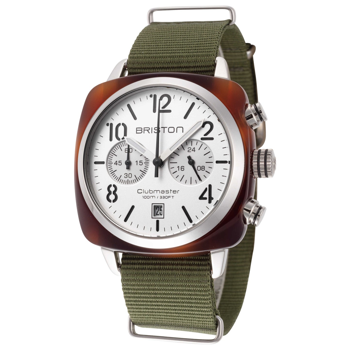 Front view of Briston Clubmaster Classic Men's Quartz Watch 16140.SA.T.2.NGA