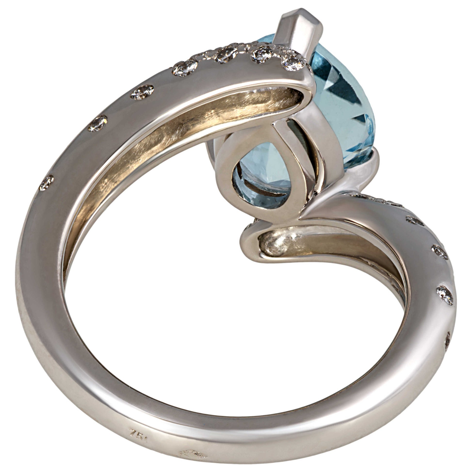 Chanel Aquamarine Women's Ring 1625 - Image #2