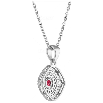 Tresorra Fashion Women's Necklace 165-WG-RBY - Image #4