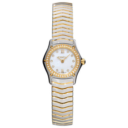 Front view of Ebel Classic Wave Women's Swiss Quartz (Battery-Powered) Watch 1656F04-9725
