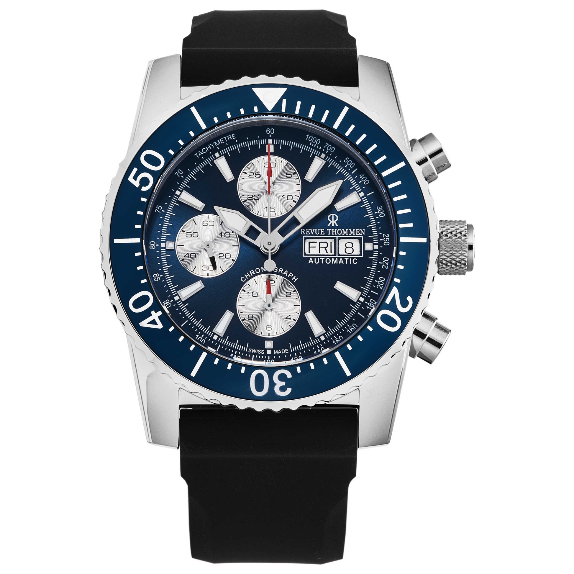 Front view of Revue Thommen Diver Men's Automatic Watch 17030.6535