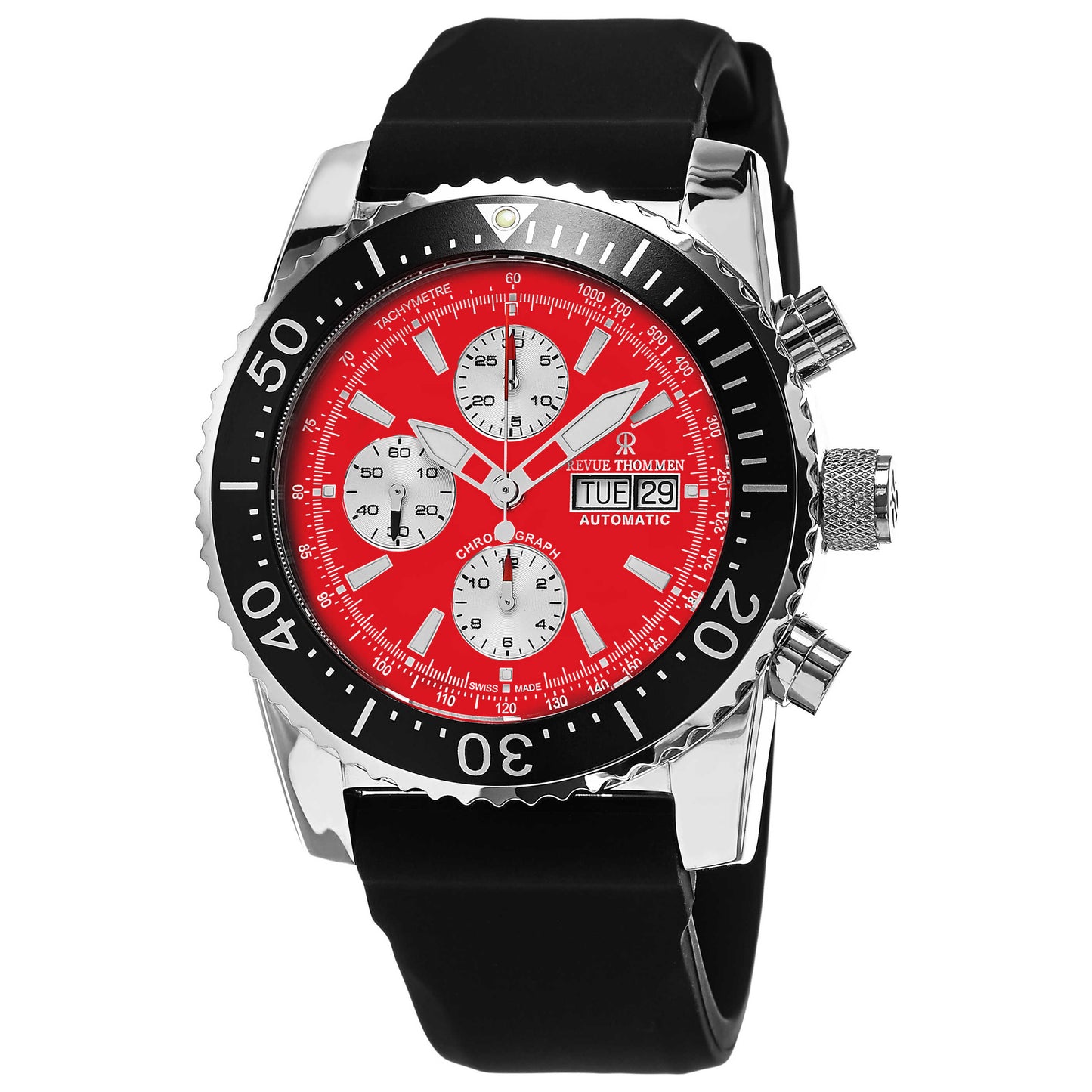 Front view of Revue Thommen Diver Men's Automatic Watch 17030.6536